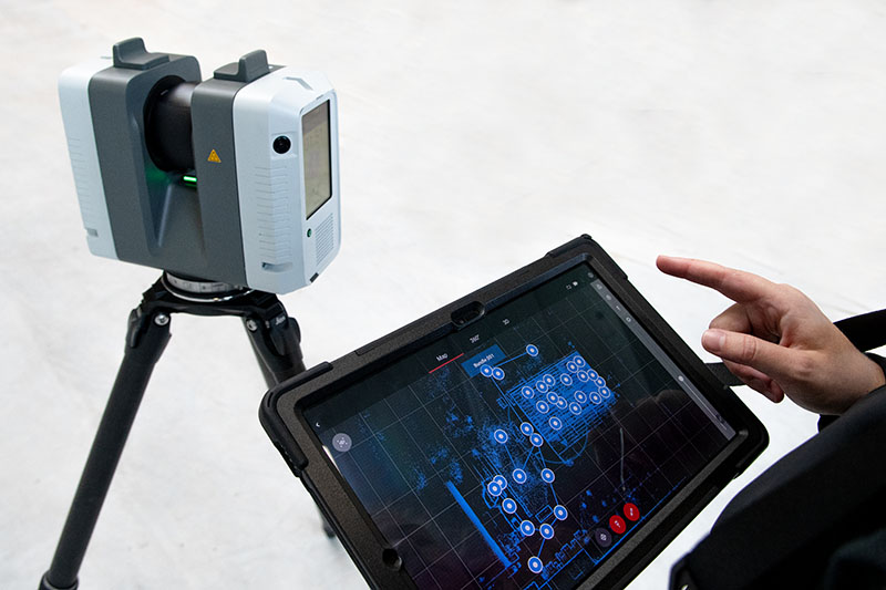 3D Laserscanning mit Tablet